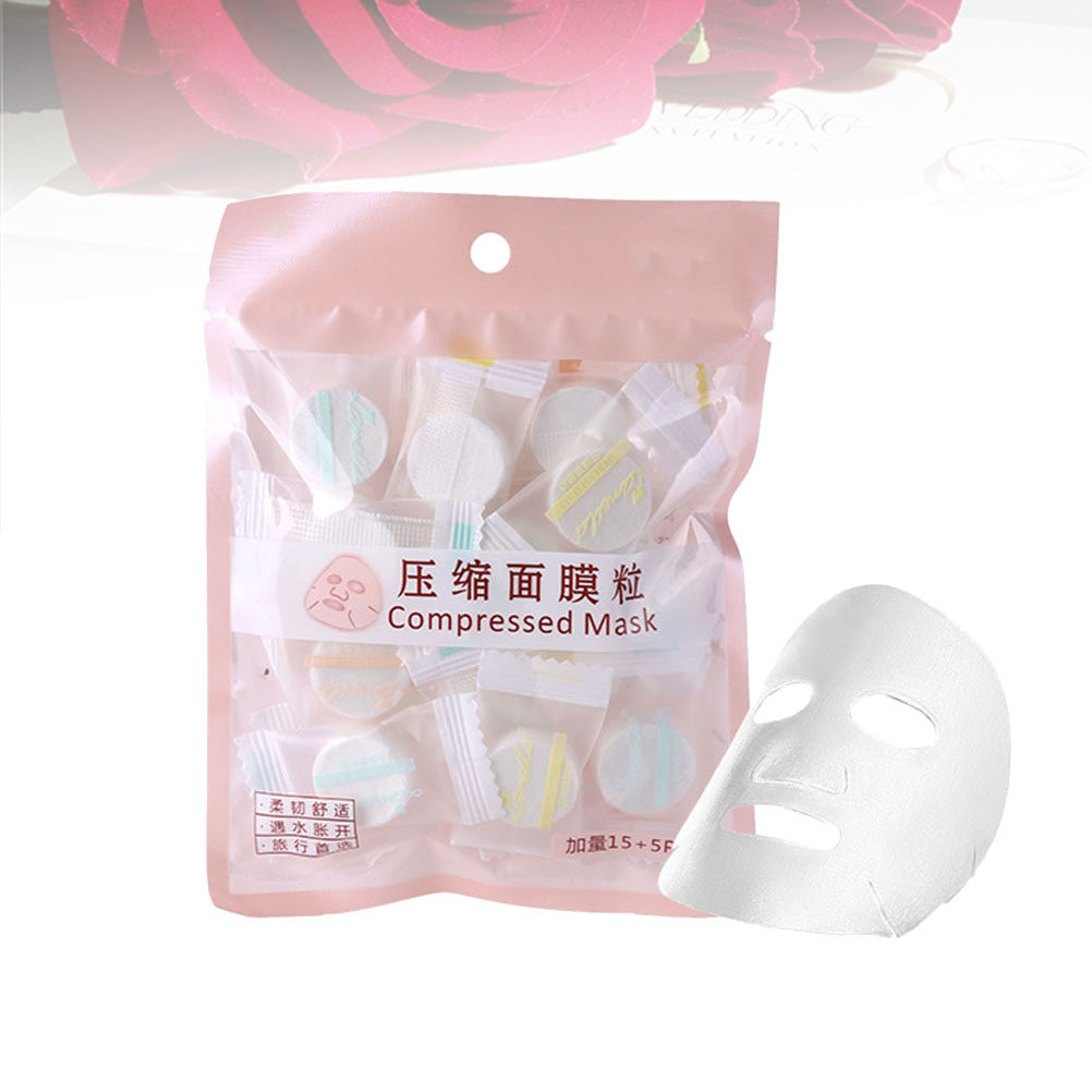 20Pcs Compressed Nonwoven Face - Skincare Natur E recension och pris