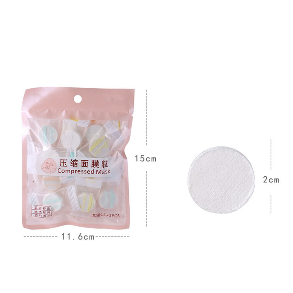 20Pcs Compressed Nonwoven Face - Skincare Natur E recension och pris