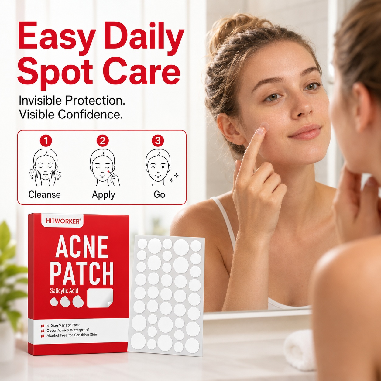 Hydrocolloid Acne Patches, 510 - Skincare The Originote recension och pris