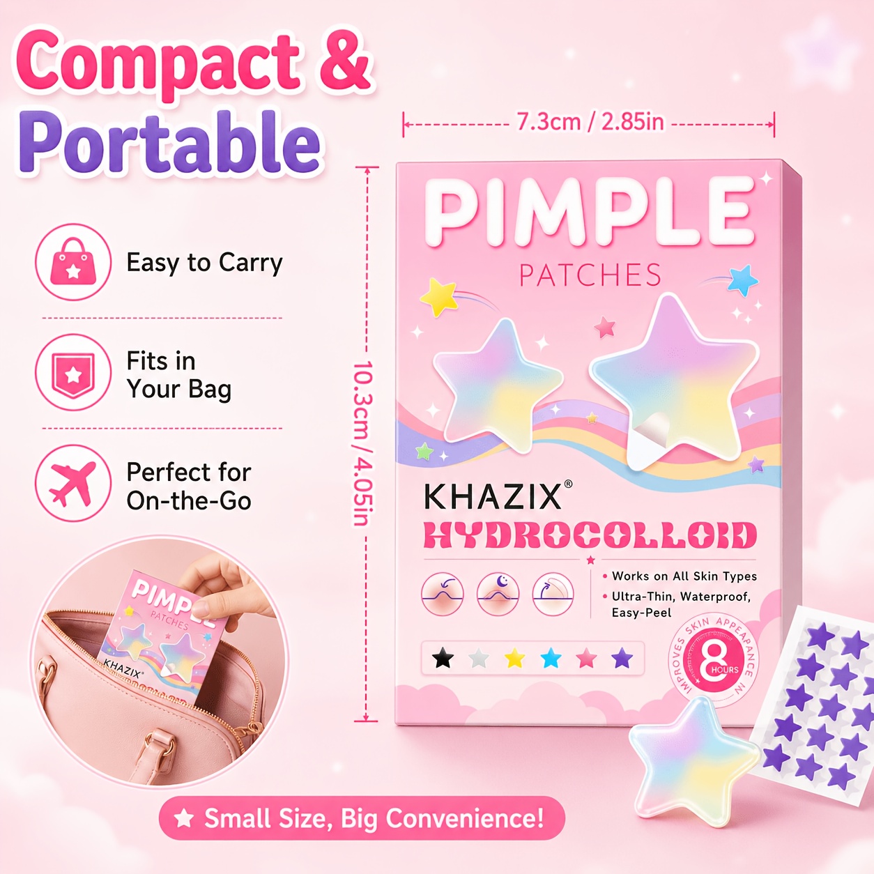 280 stickers - Colorful Star P - Skincare The Originote recension och pris
