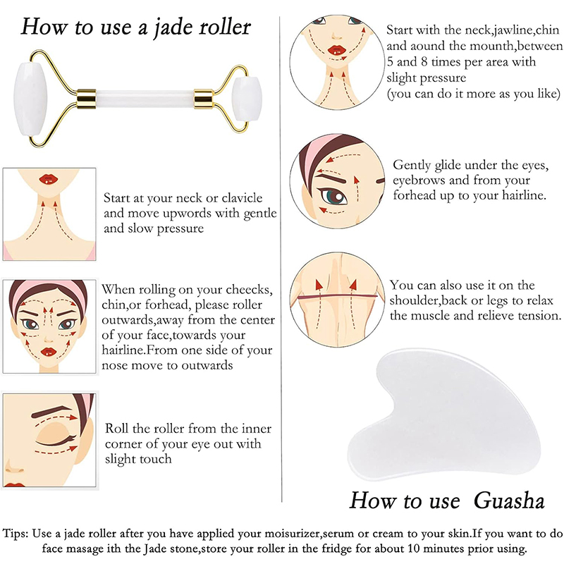 Natural Jade Roller Face Gua S - Skincare Natur E recension och pris