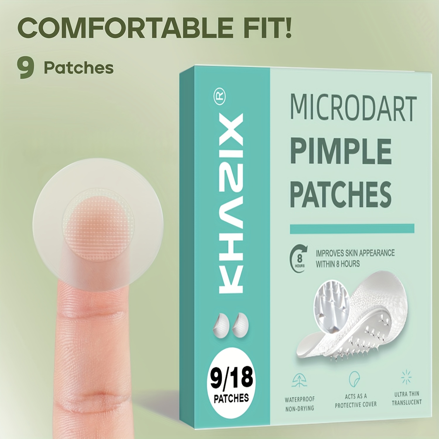 9 pieces water-based acne patc - Skincare The Originote recension och pris