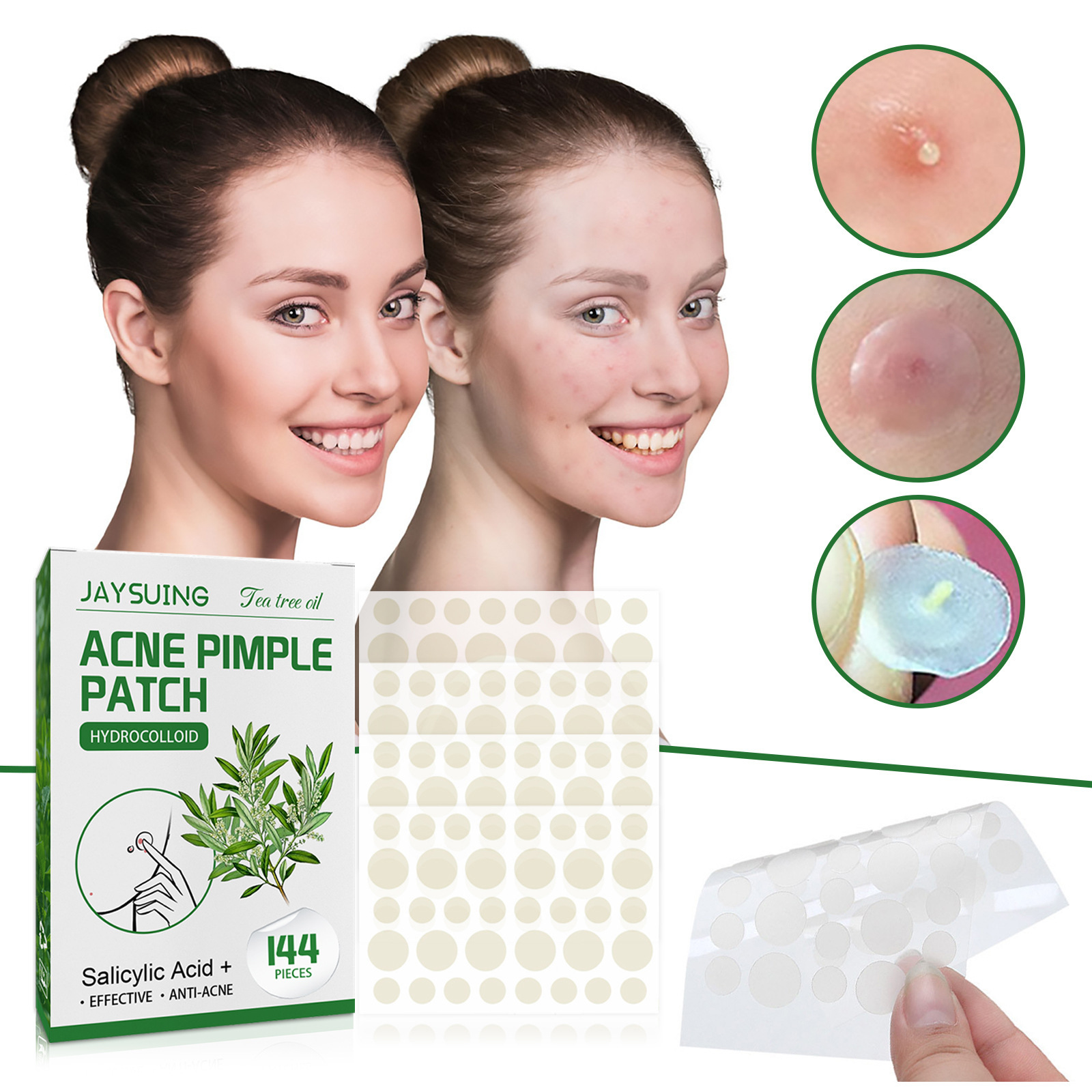 Hydrocolloid Acne Patches - Ab - Skincare The Originote recension och pris