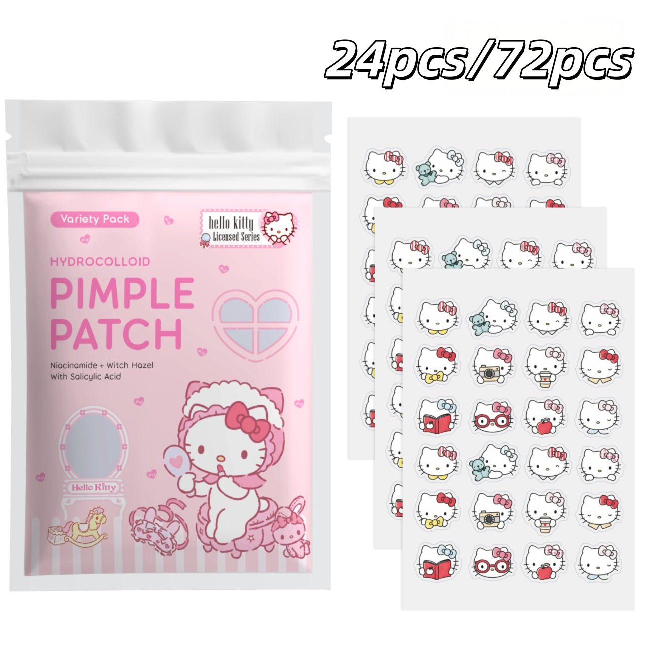 24/72pcs Hello Kitty Hydrocoll - Skincare The Originote recension och pris